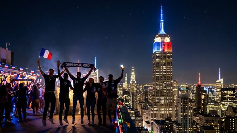 Coupe du Monde 2026 : Empire State Building aux Couleurs Françaises après Victoire contre le Sénégal