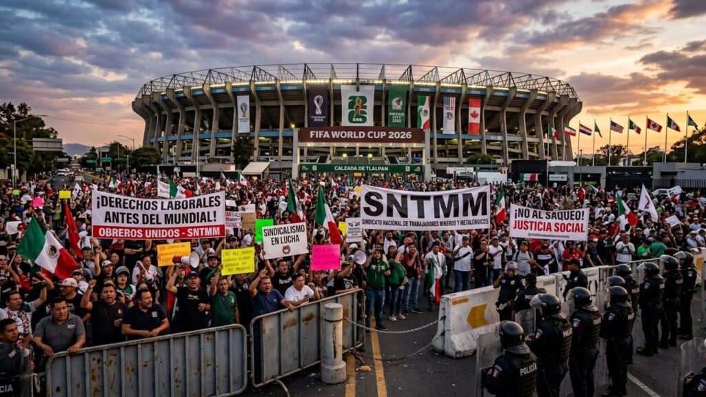 Coupe du Monde 2026 : Manifestants Bloquent Stade Aztèque à Mexico