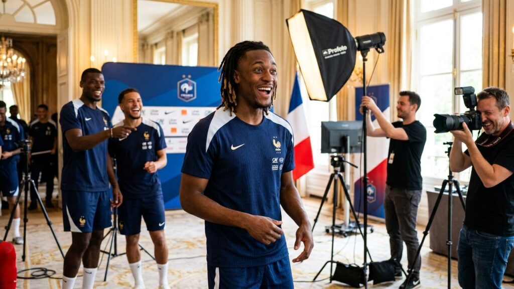 Coupe du Monde 2026 : Marcus Thuram Moqué Gentiment en Séance Photo