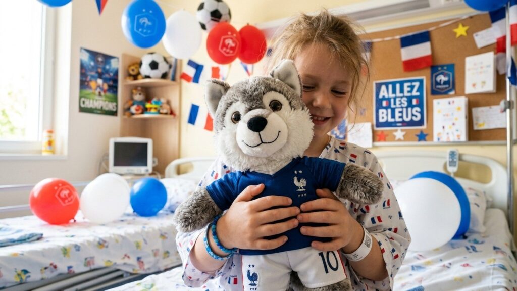 Coupe du Monde 2026 : Peluches du Loup aux Couleurs des Bleus pour Enfants Hospitalisés