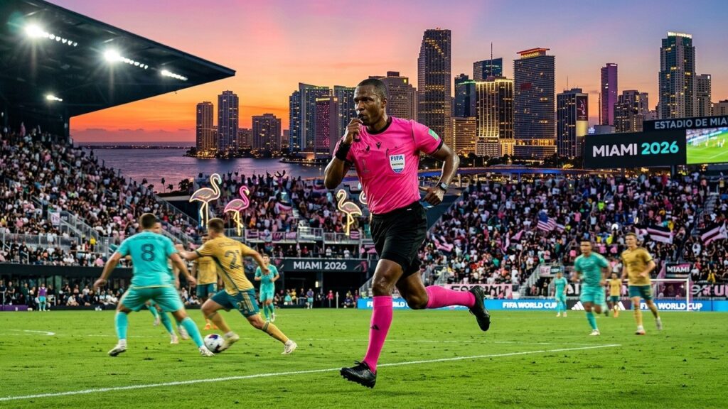 Coupe du Monde 2026 : Pourquoi l’Arbitre Porte une Tenue Rose à Miami ?