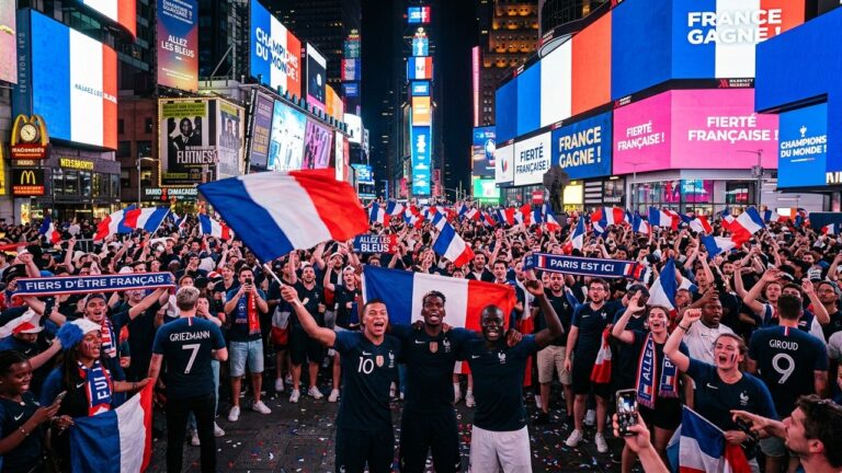 Coupe du Monde 2026 : Supporters Bleus Envahissent Times Square