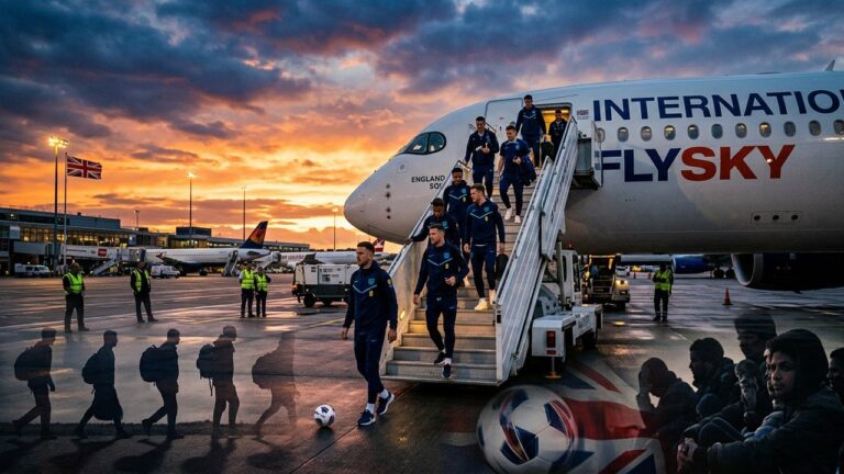 Coupe du Monde : Angleterre et l&rsquo;Avion des Expulsions Trump