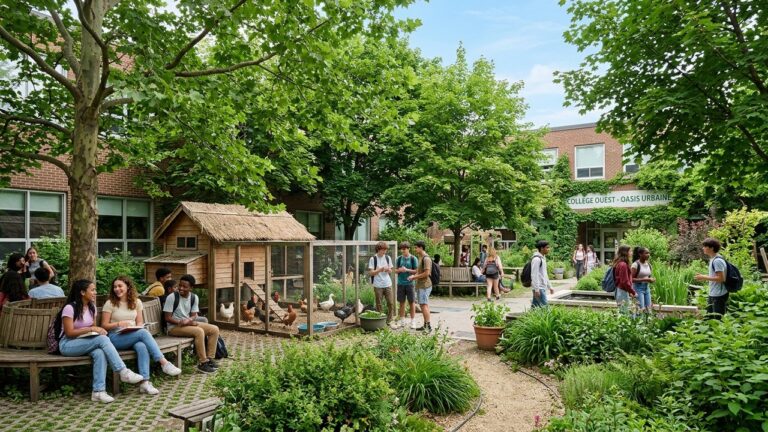 Cours Oasis Dans Les Collèges : Fraîcheur et Bien-Être À Pantin