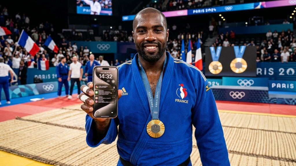 Dans le Téléphone de Teddy Riner : Appel Manqué de Stephen Curry