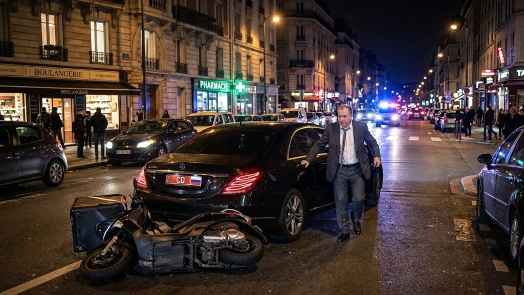 Diplomate Russe Ivre Renverse Scooter à Boulogne mais Échappe aux Poursuites