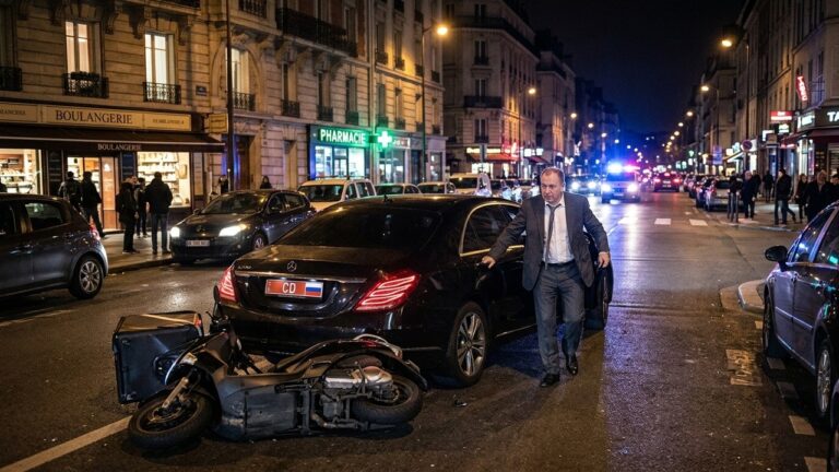 Diplomate Russe Ivre Renverse Scooter à Boulogne mais Échappe aux Poursuites