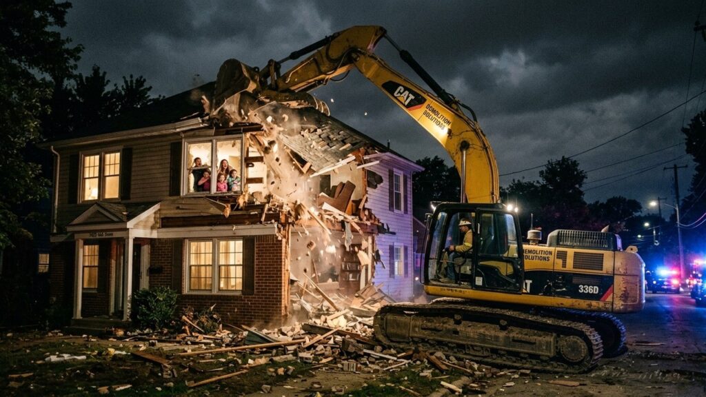 Divorce Explosif : Un Homme Détruit Sa Maison À La Pelleteuse En Pennsylvanie