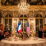 Donald Trump et MacronExpanding the article content : Dîner d’Exception à Versailles lors du G7