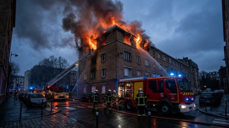 Drame à Saint-Denis : Un Collégien de 13 Ans Meurt dans un Incendie Dévastateur