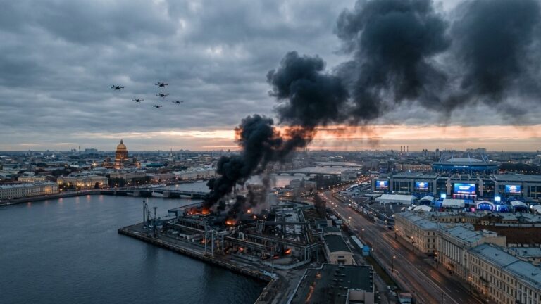 Drones Ukrainiens Frappent Saint-Pétersbourg Lors du Forum Économique