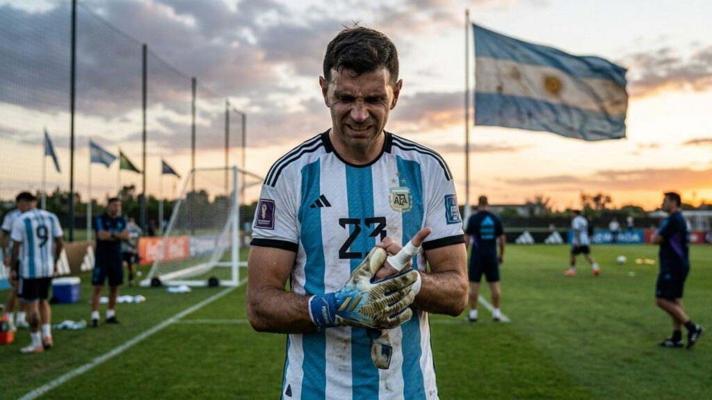 Emiliano Martínez Incertain Pour Argentine-Algérie À Cause D&rsquo;une Douleur À La Main