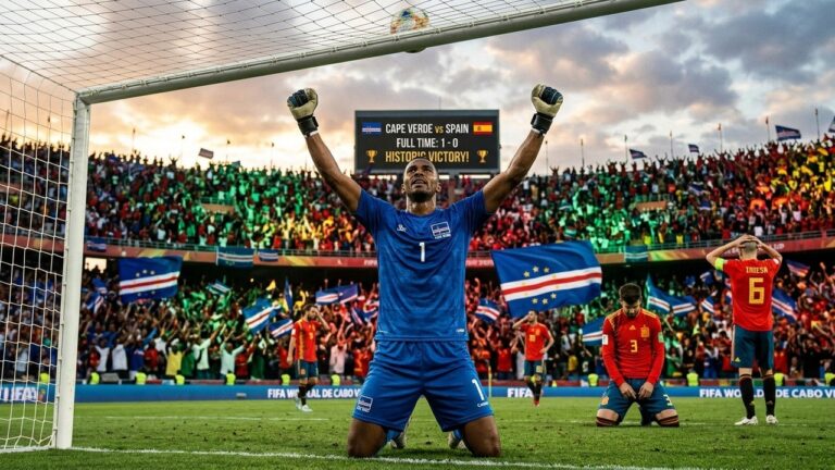 Espagne Cap-Vert 0-0 : L&rsquo;Exploit Historique des Requins Bleus