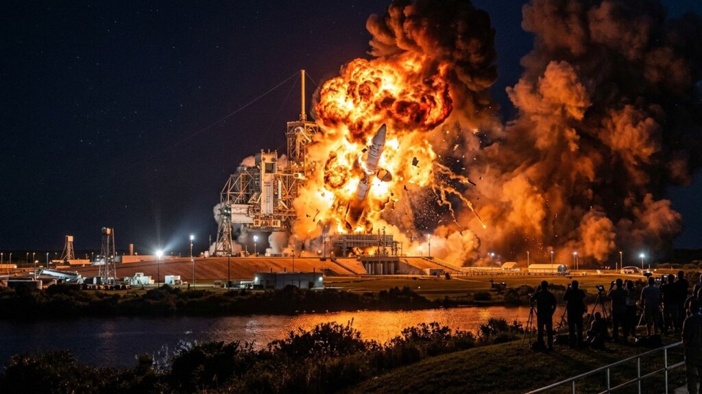 Explosion d&rsquo;une Fusée Blue Origin : Images Impressionnantes du Décollage