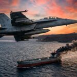 F-18 Super Hornet Neutralise Pétrolier Violant Blocus Iranien
