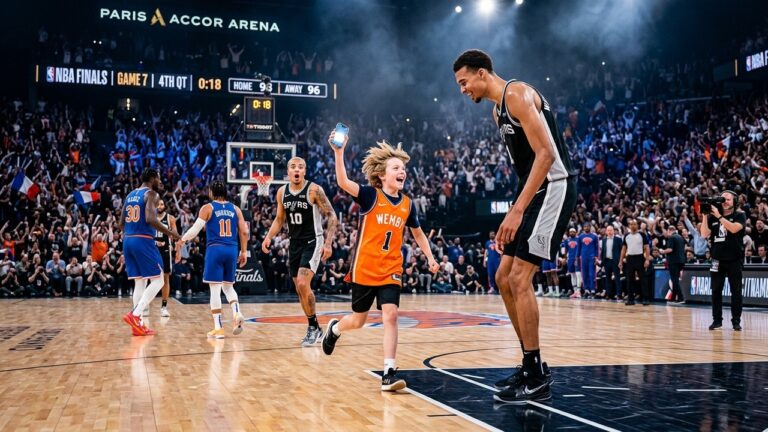 Fan Interrompt Finale NBA pour Selfie avec Wembanyama