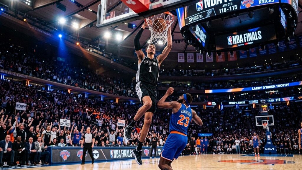 Finales NBA 2026 : Spurs de Wembanyama contre Knicks, le Calendrier Complet