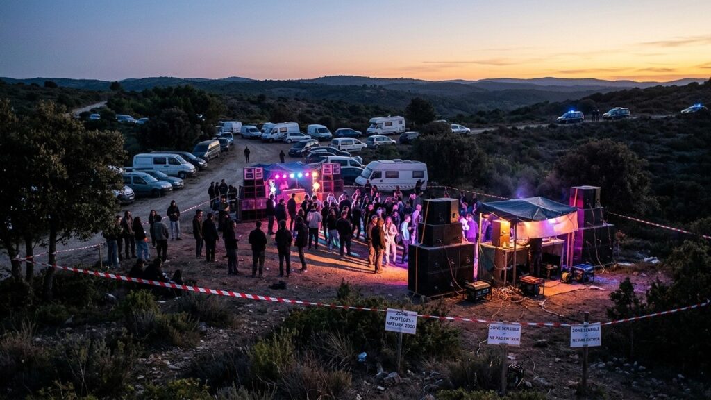 Free Party Hérault : 1800 Teufeurs Persistants Malgré les Contrôles