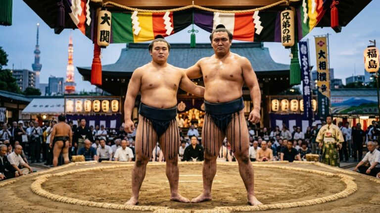 Frères au Sommet du Sumo : Wakatakakage et Wakamotoharu, une Saga Familiale