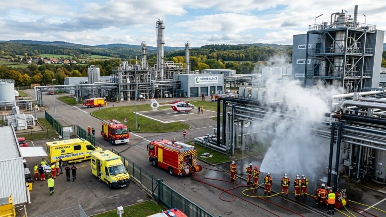 Fuite d&rsquo;Ammoniac en Usine Seveso : Cinq Blessés dans le Bas-Rhin