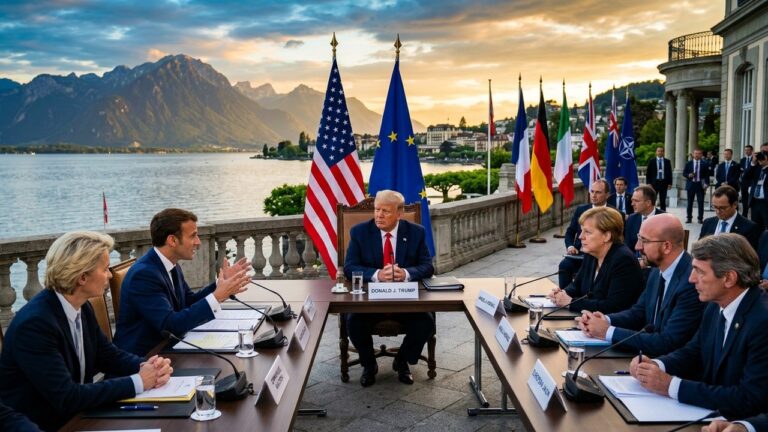 G7 Évian : Européens en Quête de Place Face à Trump