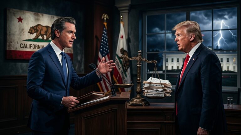 Gavin Newsom Accuse Trump de Diriger des Enquêtes contre Lui