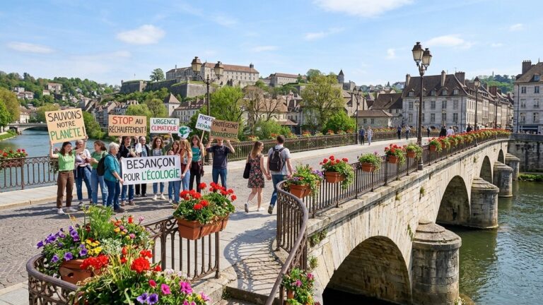 Géraniums à Besançon : Quand les Fleurs Divisent Droite et Écologistes