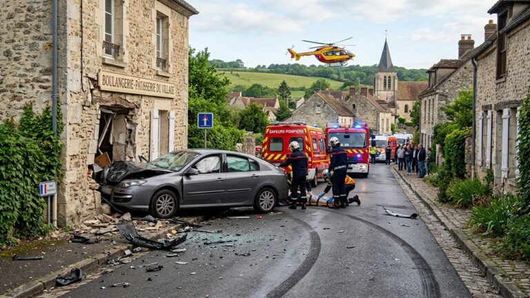 Grave Accident à Villers-en-Arthies : Trois Jeunes Blessés en Urgence Absolue