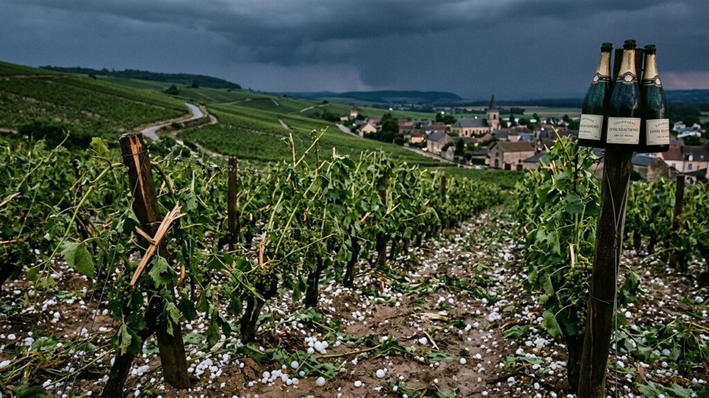 Grêle Dévastatrice en Champagne : Récoltes Anéanties en Minutes