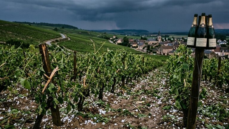 Grêle Dévastatrice en Champagne : Récoltes Anéanties en Minutes