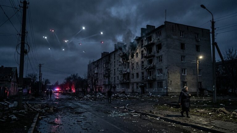 Guerre en Ukraine : Attaque de Drones Russes Tue une Femme dans le Nord-Est