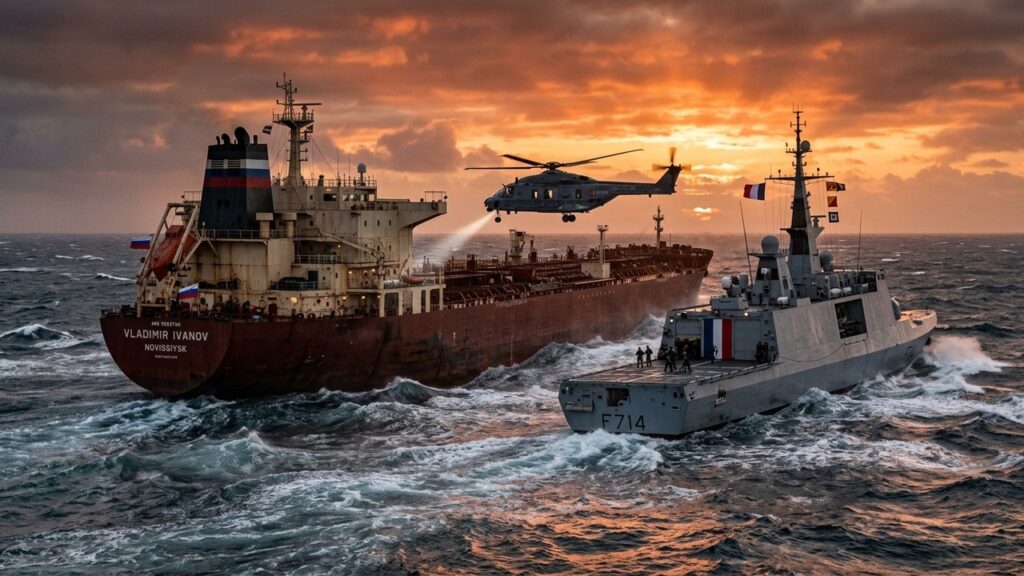 Guerre Ukraine : Pétrolier Russe Arraisonné par la France en Atlantique