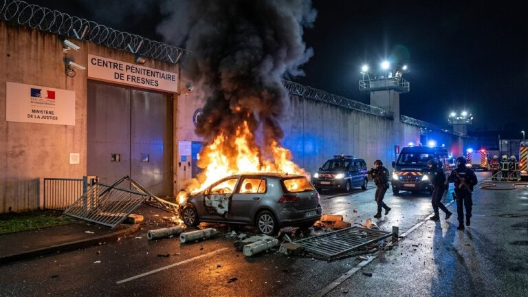 Hauts-de-Seine : Voiture Incendiée Devant la Prison de Nanterre