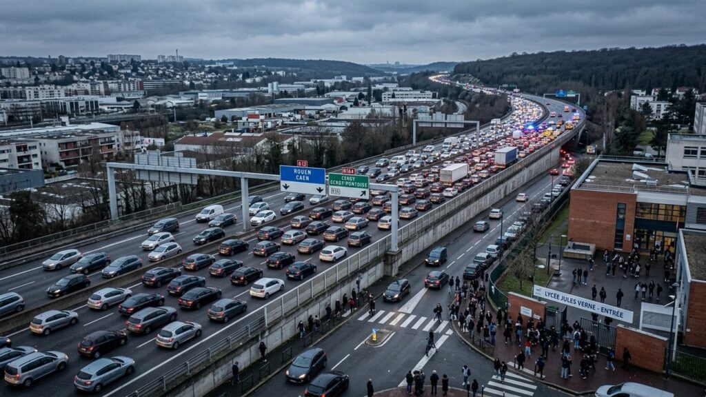 Île-de-France : Plus de 430 Km de Bouchons ce Lundi Matin
