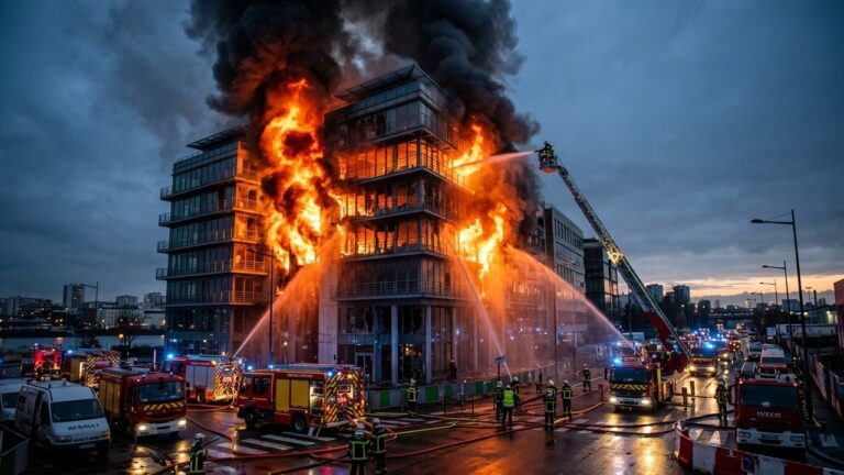Incendie à Gennevilliers : 50 Pompiers Mobilisés pour un Bâtiment en Flammes
