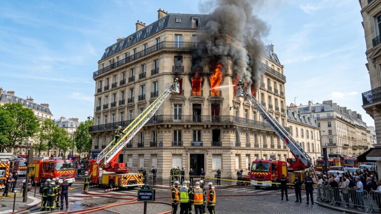 Incendie à Paris : Immeuble du XVIe en Flammes, Trois Blessés
