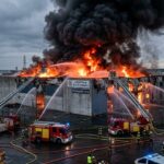 Incendie dans un EntrepDrafting the blog articleôt du Val-d’Oise : 500 m² Partent en Fumée