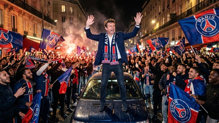 Karl Olive sur un Capot de Voiture : Un Député et l&rsquo;Esprit de Fête