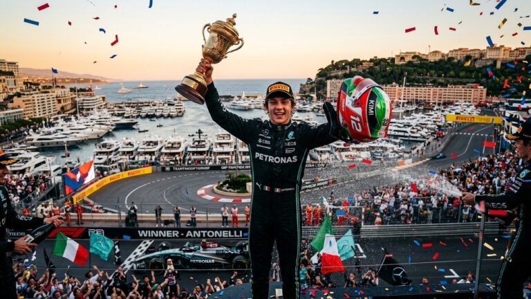 Kimi Antonelli Triomphe à Monaco et Creuse l&rsquo;Écart