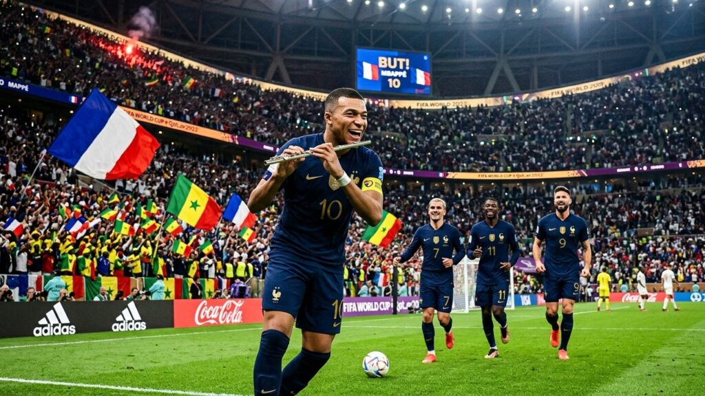 Kylian Mbappé : Pourquoi Cette Célébration à la Flûte Contre le Sénégal ?