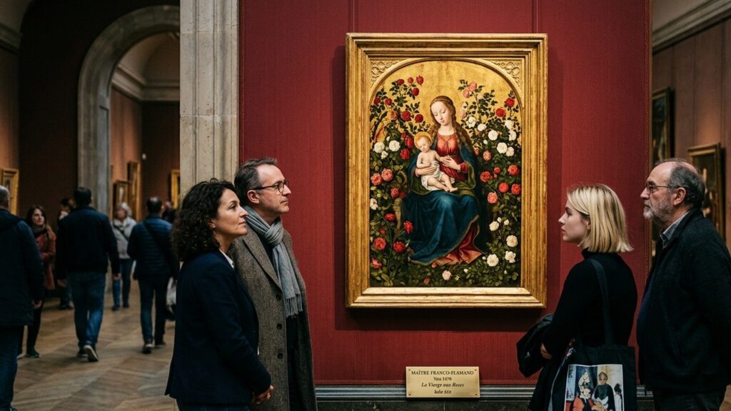 La Vierge au Buisson de Roses Éblouit le Louvre