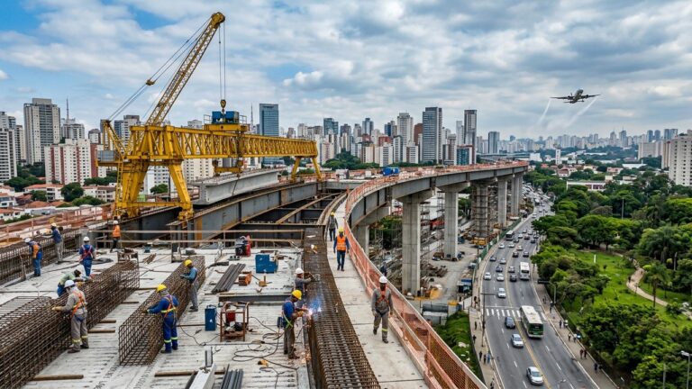 Le Viaduc de la Ligne 17 du Grand Paris Express Sort de Terre