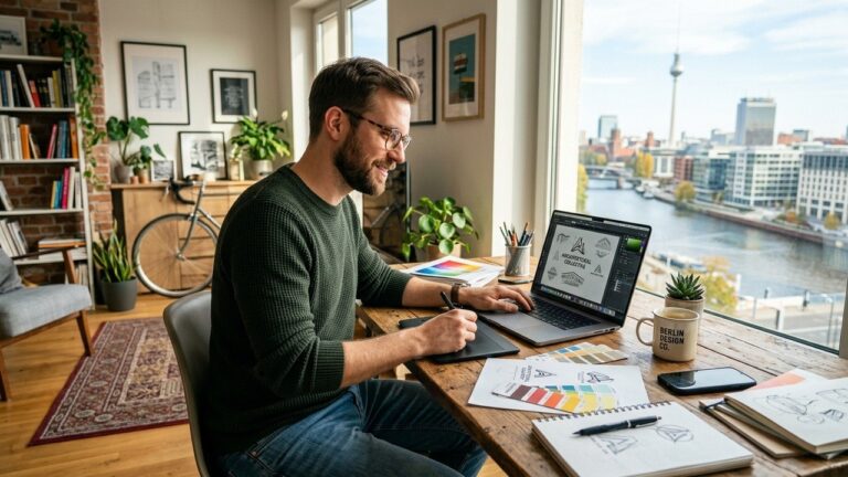 Liberté du Freelance : Vie de Designer Graphique à 2000 Euros