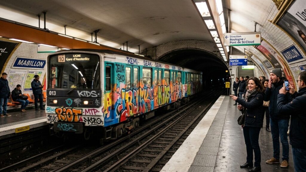 Ligne 10 du Métro Parisien : Nouveau Terrain de Jeu des Graffeurs ?