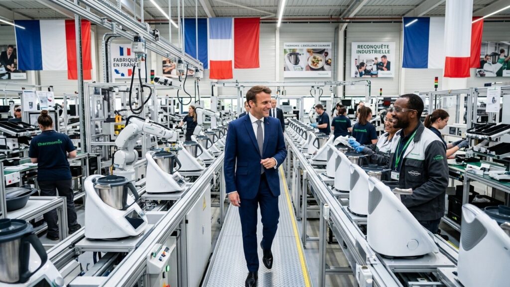 Macron en Eure-et-Loir : Super VRP du Fabriqué en France