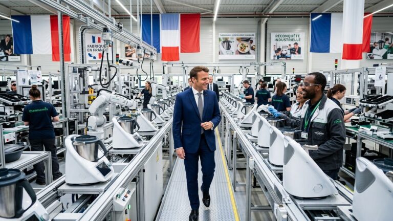 Macron en Eure-et-Loir : Super VRP du Fabriqué en France