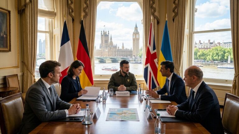 Macron Merz Starmer à Londres : Soutien Crucial à Zelensky