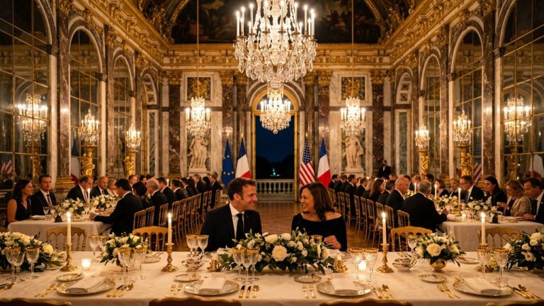 Macron Reçoit Trump À Versailles : Une Soirée Diplomatique Hors Normes