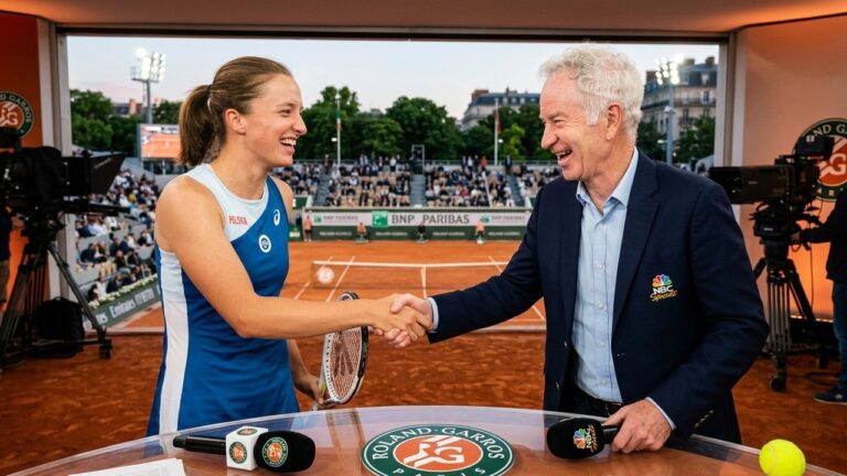 Maja Chwalinska et John McEnroe : Échange Hilarant Après Roland-Garros