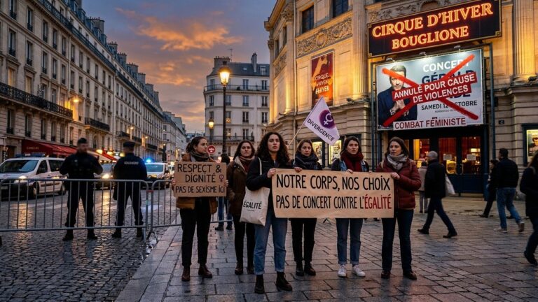 Manifestants exigent l’annulation de la tournée de Patrick Bruel